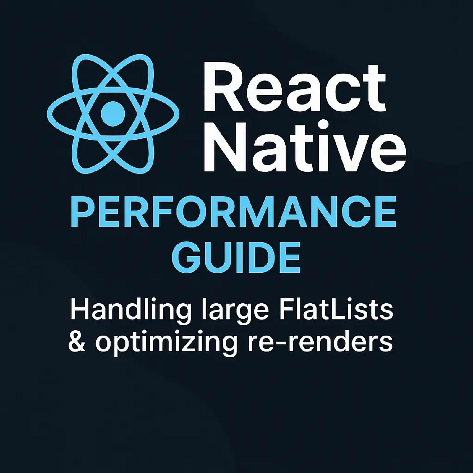 React Native Performance Guide – Handling Large FlatLists & Optimizing Re-renders