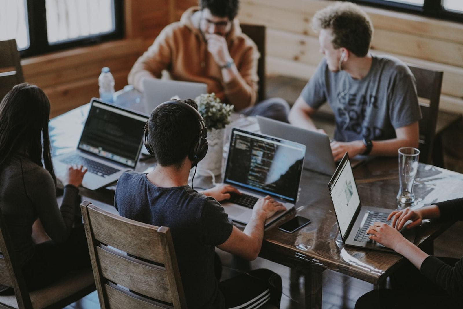 App development team in India working on mobile app