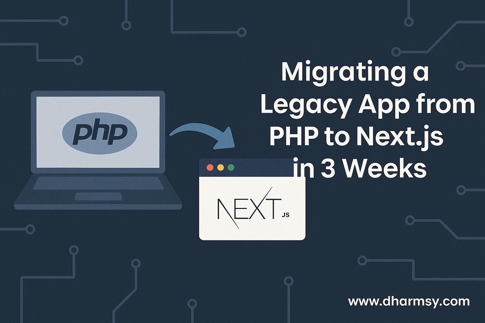 Migrating a Legacy App from PHP to Next.js in 3 Weeks