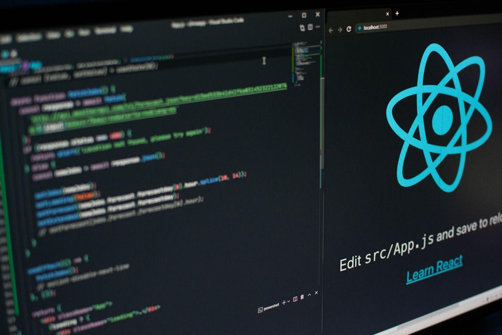 React developer working on code in India