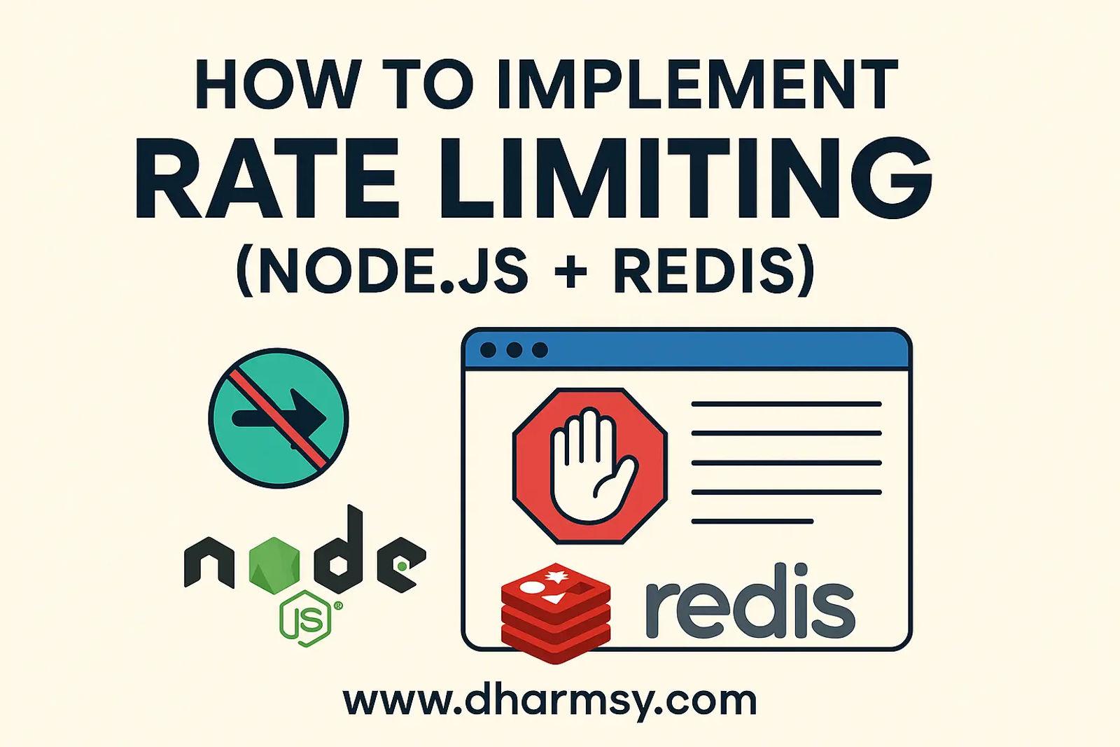 How to Implement Rate Limiting in Production (Node.js + Redis) — A Simple Guide